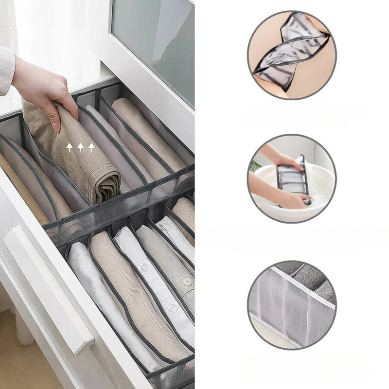 Fleksible oppbevaringsbokser for optimal organisering